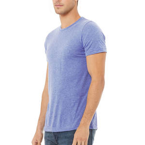 El mejor fabricante de verano, venta al por mayor, camiseta de manga corta con cuello redondo, diseño de logotipo personalizado, etiqueta de cuello de Color sólido, camisetas para hombres, camiseta - Product Image 4