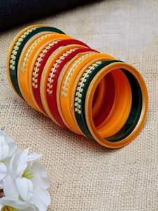 resin bangles for fashion accessories resin bangles with embedded <b>stones</b> resin bangles for women daily use at low price - Product Image 6
