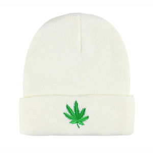 Gorro de Lana con Hoja de Arce, Transpirable y Moderno para Invierno, Estilo Hip Hop, para Baile Urbano, Tejido, Cálido, para Hombre y Mujer - Product Image 4