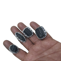 Offre Spéciale : Montre en Alliage Plaqué Or avec Pierre Précieuse Agate Noire, Qualité Supérieure, Style Vintage, Cadran Ovale ou Carré, Taille Personnalisable, Montage à Lunette Ajustable