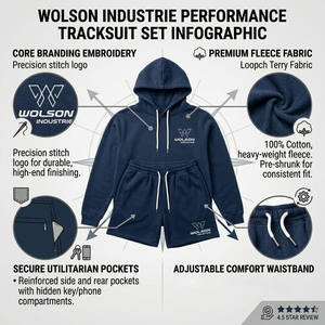 Men Winter <b>Running</b> Shorts and Hoodie Set Breathable Eco-Friendly <b>Fleece</b> Fitness Tracksuit for Gym Workout and Jogging - Product Image 3