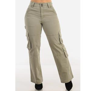 Pantalones Cargo Ligeros de Verano para Mujer, Pantalones Deportivos Casuales para Viajes al Aire Libre, con Bolsillos con Botones en la Cintura, Proveedor de BD - Product Image 5