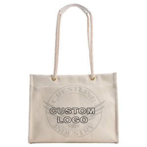 Promotional Cheap Nylon Fashion Custom Printed Logo Rope Handle <b>Tote</b> <b>Bag</b> <b>with</b> <b>Shoulder</b> <b>Strap</b>-Four Seasons Use Custom Brand Size - Product Image 1