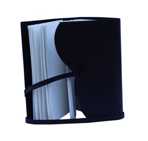 Grossiste Journal en cuir véritable souple noir pur Journal relié Journal intime fait à la main coton recyclé non doublé 120 pages vierges - Product Image 2