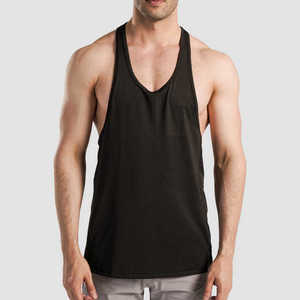 Vente en gros Débardeurs pour homme Style High Street Débardeur à col rond en coton respirant Vêtements de sport décontractés vierges pour homme - Product Image 1