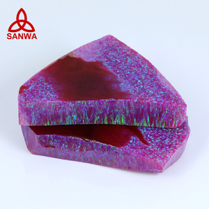 Sanwa Bello Opal Rough Stone OP49 Purple <b>Red</b> Raw <b>Material</b> Fashion Color Direct Factory for Making Opal Jewellery Design Set - Product Image 2