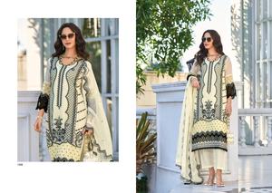 Nueva colección de organza suave con trabajo de bordado de fantasía con encaje GPO y conjunto Kurtis de seda pesada para la venta en línea - Product Image 3