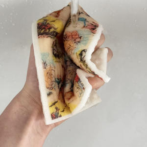 カスタム/卸売 ウッドパルプコットンディッシュクロス 西洋風 再利用可能 キッチンディッシュクロス カウンター、食器、家庭用クリーニングタオル - Product Image 4