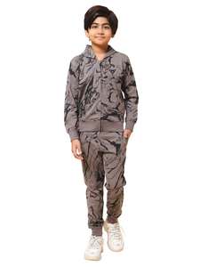 100% coton sweat à capuche personnalisé costumes deux pièces petit bébé adolescent âges sweats à capuche pleine sublimation survêtement pour les garçons d'âge adolescent - Product Image 2