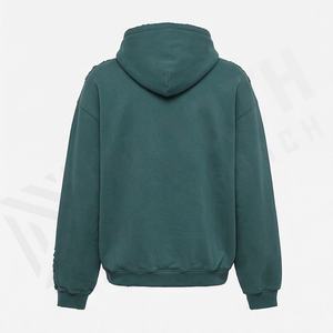 Sudadera con Capucha Extra Grande de Algodón 100% Premium para Invierno 2025-26, Personalizada con Serigrafía, Bordado y Efecto Desgastado - Product Image 2