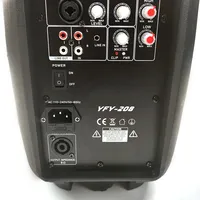 Set Speaker Portabel 200W Stereo Nirkabel dengan Remote Control TWS DSP Micro SD MP3 untuk Acara Luar Ruangan