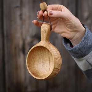 Mug de camping en bois de style classique avec poignée, écologique et étanche pour la randonnée et les voyages à bas prix - Product Image 5