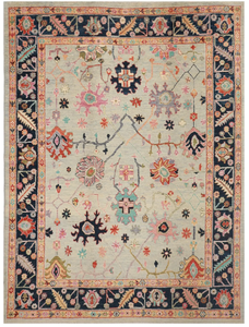 Haute qualité et nouvelle dernière conception noeud turc moderne Oushak laine tapis tapis pour intérieur chambre et salon décoration - Product Image 2