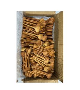 Cucharas de corazón de madera natural, cucharas de palisandro hechas a mano, cucharas talladas a mano, decoración del hogar de cocina, cubiertos de cocina únicos - Product Image 3