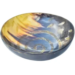 ฮอร์นทำจานชามสำหรับเสิร์ฟชามโกนหนวดหนังวัวแท้ - Product Image 4