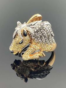 แหวนเงินแท้ 925 ประดับเพชรโมอิสซาไนต์ ดีไซน์สั่งทำพิเศษ สไตล์ฮิปฮอป ประดับเพชรเต็มวง สำหรับผู้ชาย - Product Image 6