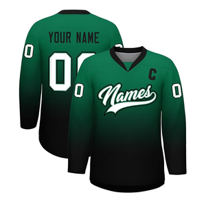 Nombre del equipo personalizado 100% poliéster de alta calidad transpirable uniformes de hockey nuevo diseño personalizado camisetas de hockey - Product Image 1