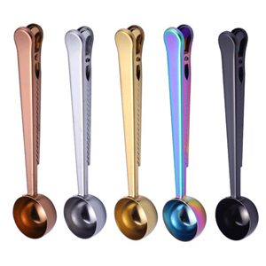 Meilleure vente Ensemble d'ustensiles de service de cuillère en acier inoxydable attrayants et luxueux Louche multicolore avec miroir poli - Product Image 2