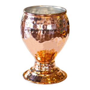 Lujosa copa de vino de cobre hecha a mano, vasos únicos para amantes del vino, ideal para regalar comidas o uso de decoración rústica - Product Image 1