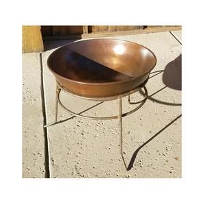 Grand pot en Aluminium martelé avec support, jardinière moderne décorative en métal et Aluminium pour jardin extérieur - Product Image 2