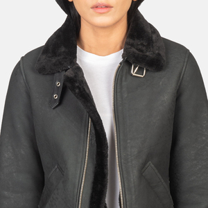 Women's Burgundy Suede Moto Jacket Full Sleeve Zipper Closure Turn-down Collar Autumn Windproof Regular Length - Product Image 6