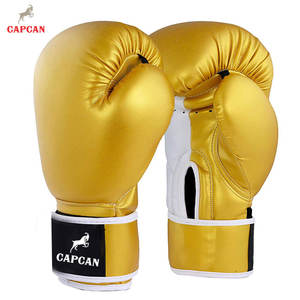 Guantes de Boxeo de Cuero con Acolchado Equilibrado, Cierre de Velcro, Interior Transpirable, Ajuste Cómodo para Entrenamiento - Product Image 3