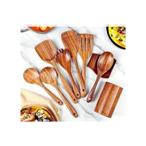 Juego de utensilios de cocina de madera hechos a mano, buen precio, embalaje personalizado del fabricante de Vietnam - Product Image 2