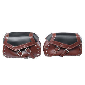 Sac de selle en cuir avec logo personnalisé pochette à outils de moto sac de selle en cuir sac de selle de moto personnalisé - Product Image 2