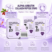 Bandes buccales de collagène et d'alpha-arbutine 7D, 60000mg, haute concentration, éclaircissantes, anti-âge, inhibition de la mélanine, réparation des dommages