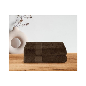 Serviette de bain en coton peigné ultra absorbante 580GSM, lignes texturées brodées, 28x58 pouces, luxe spa, séchage rapide, certifiée GOTS, Inde - Product Image 5