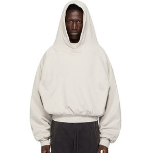 Unisex 100% Cotton Oversize Hoodie Heavyweight Fleece Washed Eco-Friendly <b>Drop</b> Shoulder Sweatshirt Customizable Plain Blank - Product Image 4