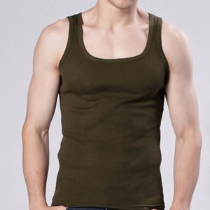Vêtements d'été pour hommes Débardeur élastique Pure Cotton Sleeveless Men's t-shirt Bodybuilding Fitness T-shirt - Product Image 1