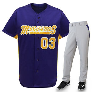 Uniforme de béisbol personalizado de diseño superior de buena calidad, uniforme de béisbol hip hop sin mangas con botones para hombre - Product Image 4