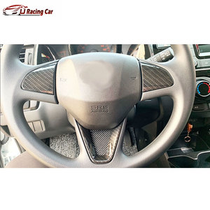 ABS ชุดตกแต่งภายในรถยนต์แบบคาร์บอนฝาครอบ<span class=keywords><strong>พวงมาลัย</strong></span>สำหรับ Honda Fit <span class=keywords><strong>Jazz</strong></span> 3th Gen RS GK3 GK5 GK7 GH7 GP5 GP6 2014-2020 - Product Image 4