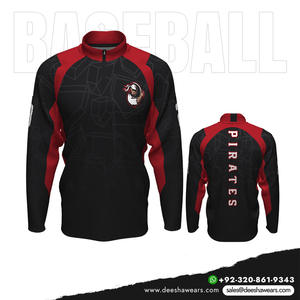 Jersey de manga larga de béisbol, sudadera de equipo atlético superior de entrenamiento para hombres, ropa deportiva juvenil - Product Image 3