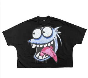 T-shirt ample pour homme, style streetwear, coton, col rond, tendance, vêtement de tous les jours - Product Image 6