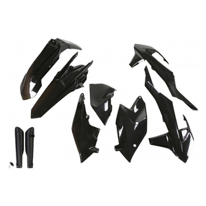 Kit di plastica nera completa per KTM EXC-F 250 accessori per motocicli 2017-2019 - Product Image 1