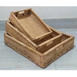 Vente en gros de plateaux de fruits naturels en rotin, ronds et traditionnels faits à la main, de différentes tailles, plateaux de service en rotin personnalisés, plateaux de décoration pour la maison - Product Image 4