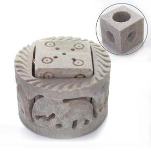 Palo Santo Titulaire Portable Sage Porte-Encens fabricant Cheminée Ferme Hôtel Conception Exclusive de Marbre Noir Fait à la Main - Product Image 6