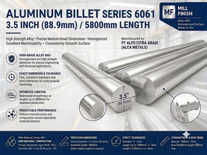 Billette en alliage d'aluminium 6061, diamètre primaire de 3,5 à 13 pouces, qualité supérieure, marque OEM, série 6000 - Product Image 4