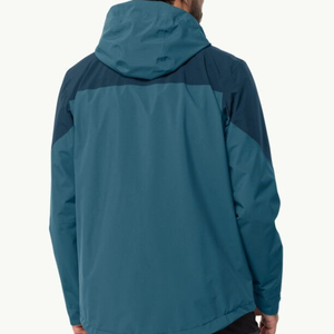 Chaqueta cortavientos de lona ligera personalizada para hombre, chaqueta deportiva informal con capucha impermeable y resistente al viento, venta al por mayor - Product Image 2