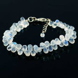 Pulsera de Piedras de Luna Arcoíris con Destello Azul Natural AA+ Grado Excelente Perfecta para Uso Diario, Sanación y Regalos - Product Image 4