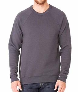 Sudaderas Unisex Azul Rey Sin Cordón, Sudadera Coreana Bella+Canvas de Felpa de Esponja con Canalé, Sudadera Tipo Pullover Azul Rey Verdadero - Product Image 3