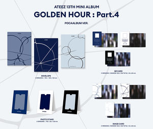 ATEEZ - [ GOLDEN HOUR : PART.4 ] 13ème mini-album (Version POCAALBUM) Album KPOP le plus vendu en Corée - Product Image 4
