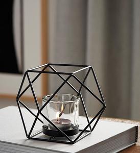 Bougeoirs en fer de conception attrayante différentes tailles support de bougeoirs décoratifs de table de mariage - Product Image 1