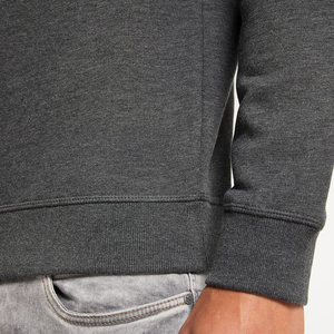 Sudaderas con capucha de invierno de lana de algodón 100% para hombre, ropa de calle personalizable teñida lisa con cordón, moda - Product Image 5