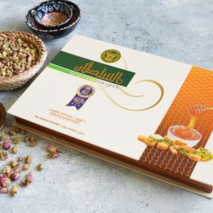 Postres de miel Baklawa mixtos de alta calidad de Al Sultan, aperitivos y galletas Kunafa (800gm), estilo fresco en embalaje de bolsa a granel - Product Image 5
