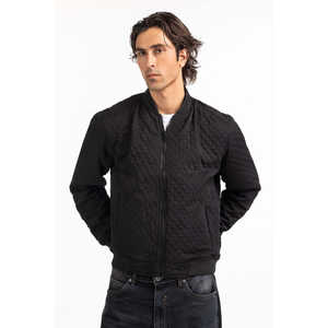 Vestes décontractées streetwear automne-printemps coupe classique avec col montant et fermeture éclair MN-JKT-WS24-301 finition enduite taille XL - Product Image 4