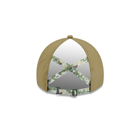 Casquette de baseball unisexe Top 2025 Salute Service à dos ouvert pour queue de cheval, broderie camouflage personnalisée, 6 panneaux en sergé, en coton réglable