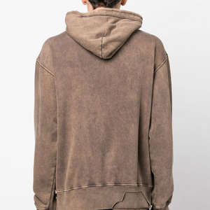 2025 vente chaude lourd lavage à l'acide sweats à capuche entier français éponge lavage à l'acide sweats à capuche coton respirant lavage à l'acide sweats à capuche thermiques - Product Image 2